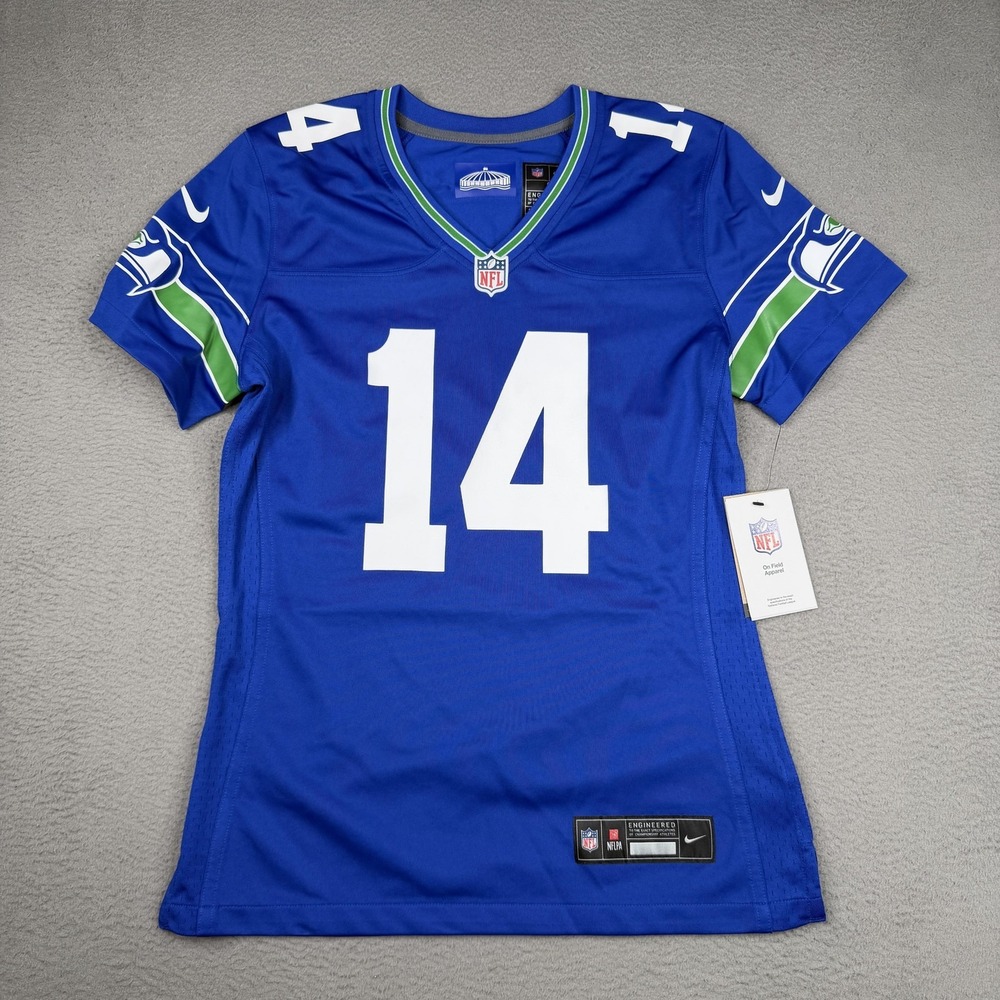 DK Metcalf Jersey Womens Small Seattle Seahawks Blue NFL Football Nike 14 - Picture 3 of 13